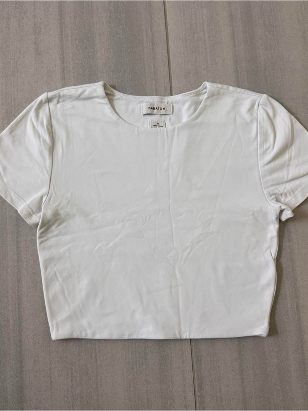 ARITZIA BABATON original contour crew cropped tee